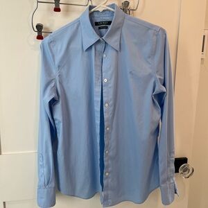 Ralph Lauren Women’s Light Blue Long Sleeve Button Shirt